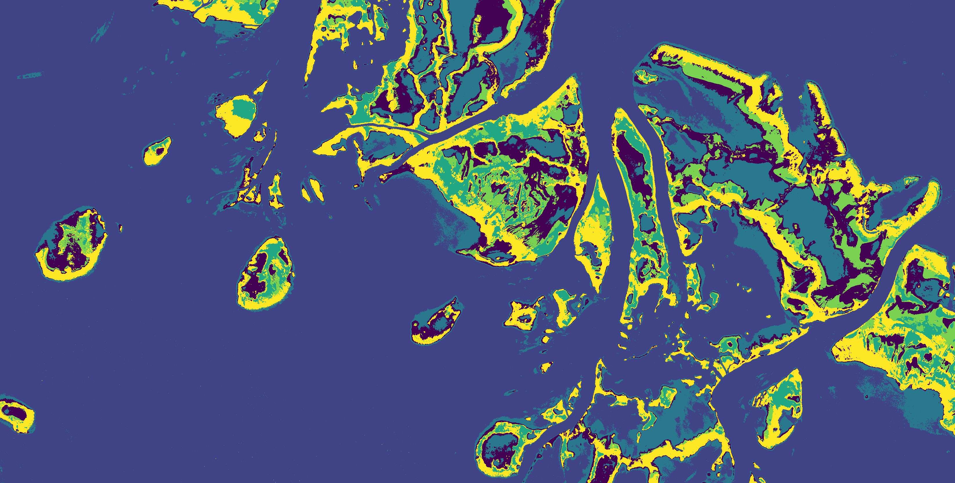 Pixel-based seabed classification layer