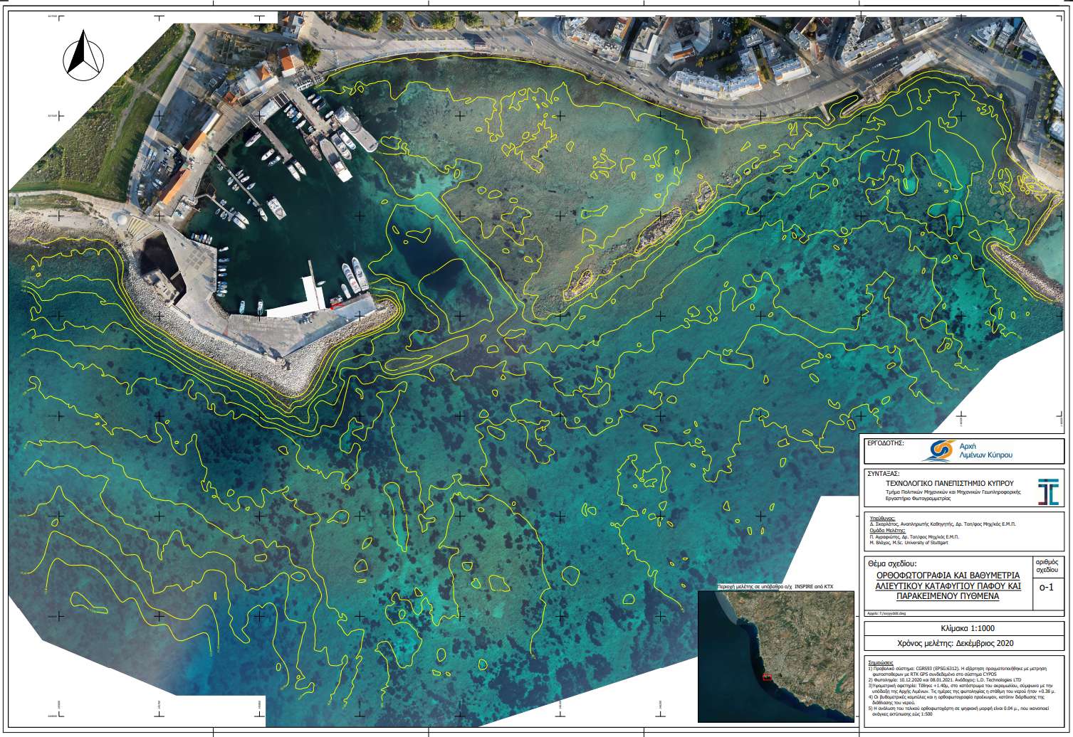 Marina expansion mapping, Cyprus